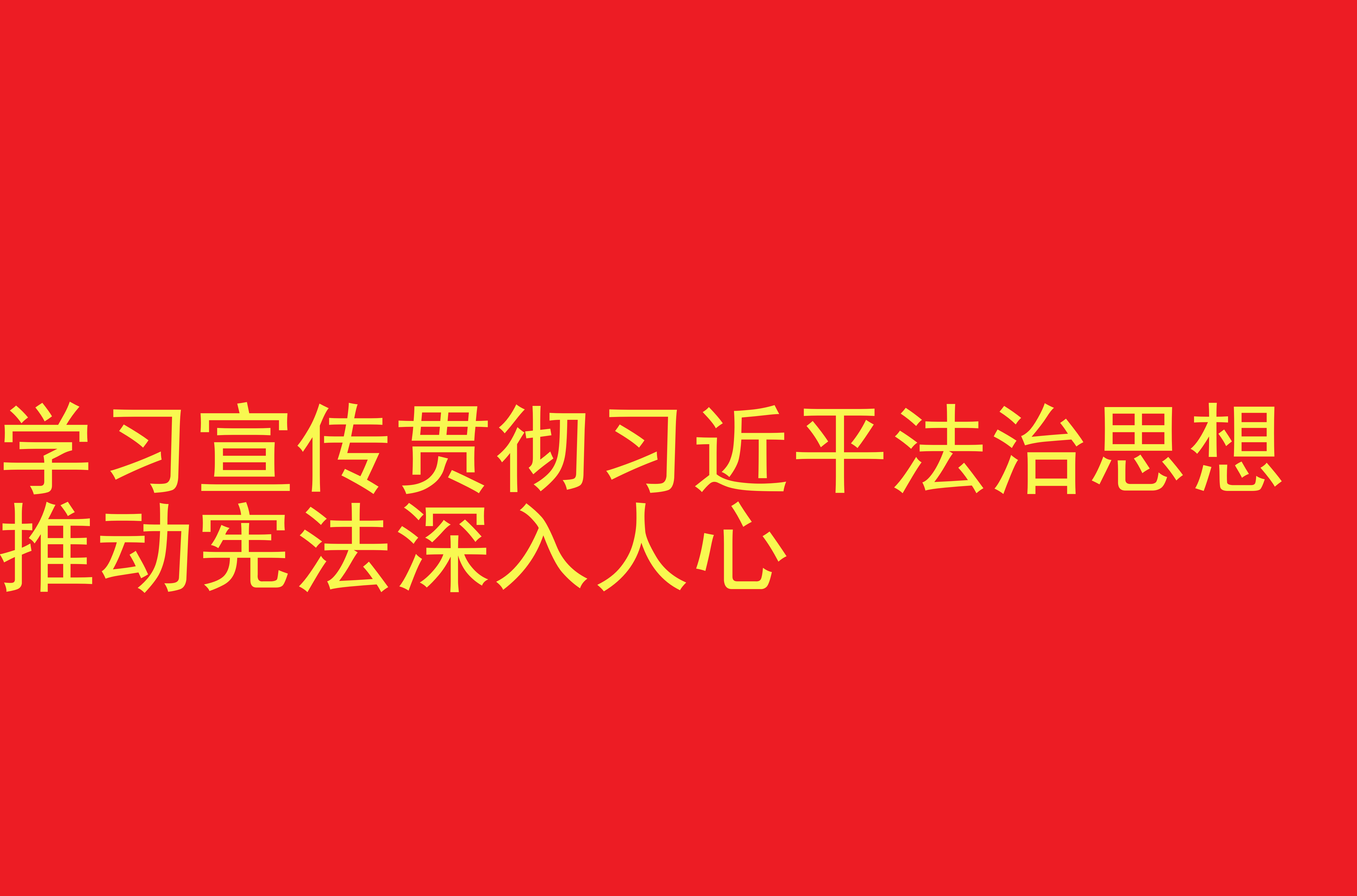 学习宣传贯彻习近平法治思想，推动宪法深入人心